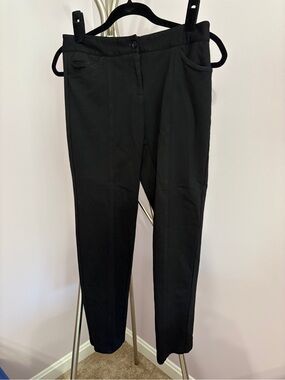 Alfani Petite Black Pants with Stretch Waistband